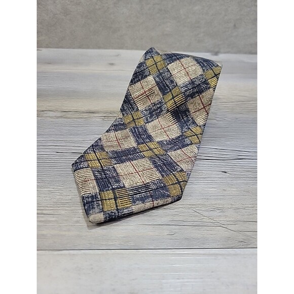 ROBERT TALBOTT Studio Mens 100% Silk Tie USA Designer Geometric Classic 57" - Picture 1 of 8